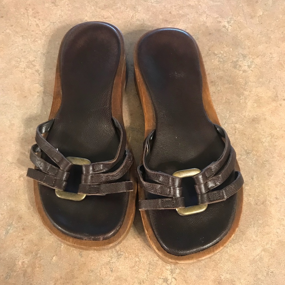 J. Crew women’s wooden sandals